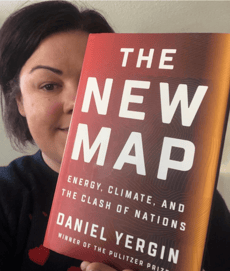 Deb Ryan selfie with The New Map 