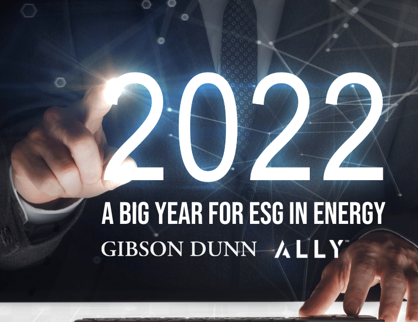A big year ahead for ESG in energy