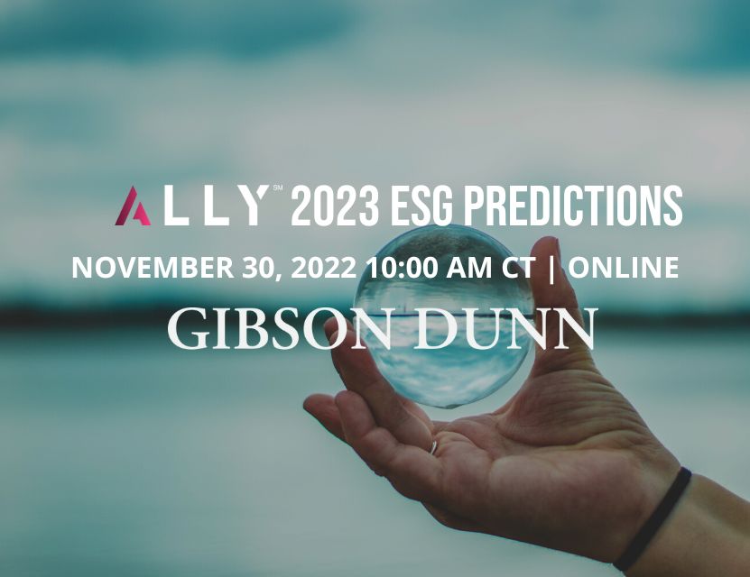 ESG Predictions for 2023