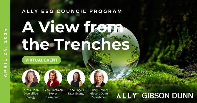 ESG Council Program - A View from the Trenches