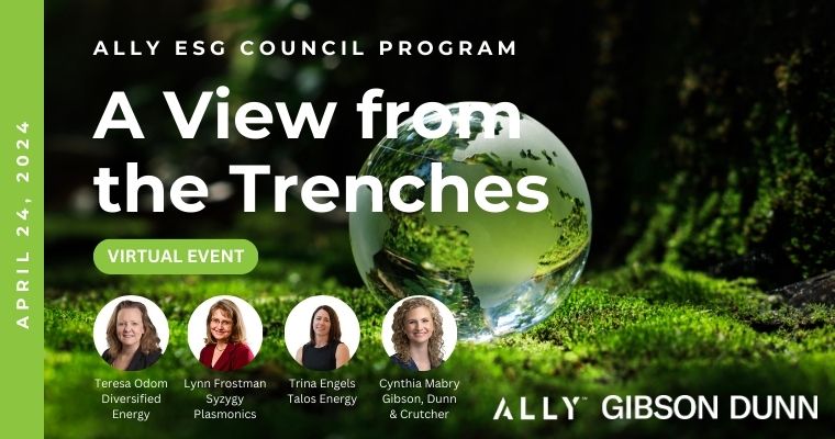 ESG Council Program - A View from the Trenches