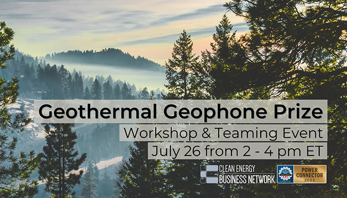 Geothermal Geophone Prize - Workshop and Teaming Event