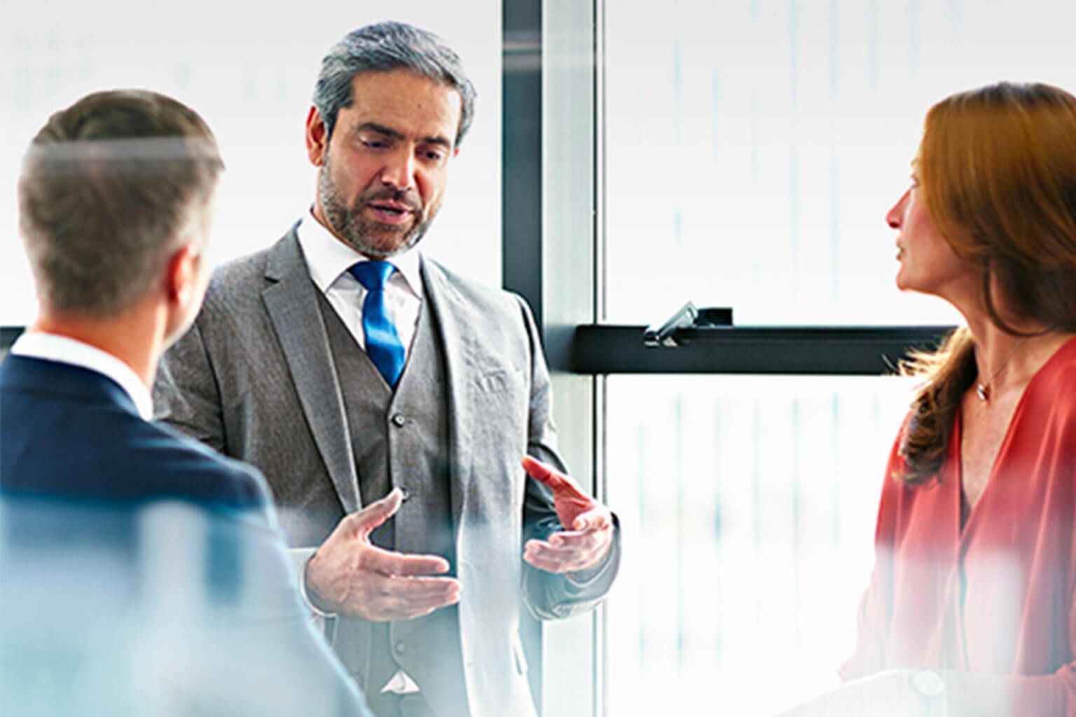 Berry Petroleum staff in a meeting