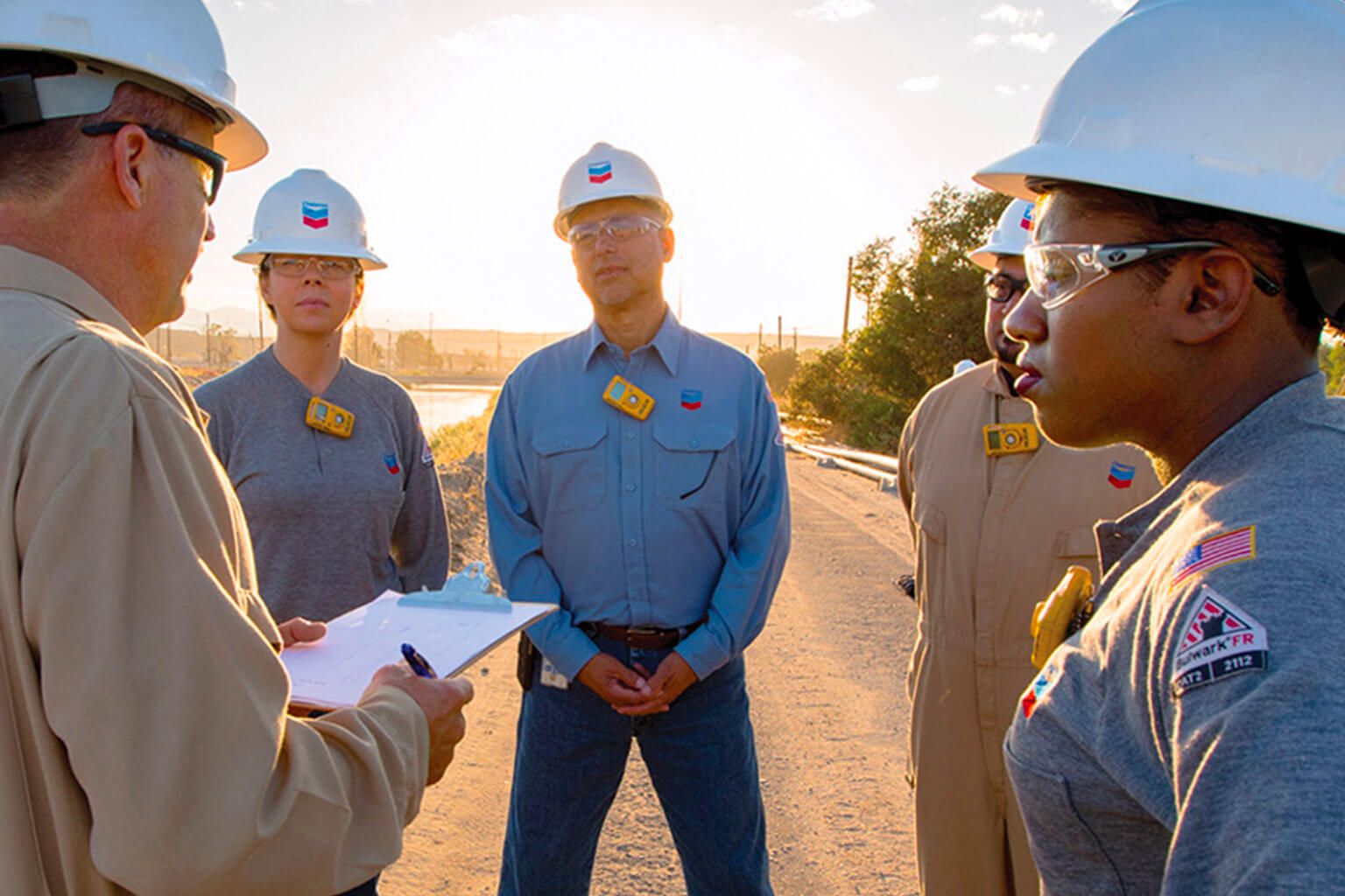 Chevron Workers