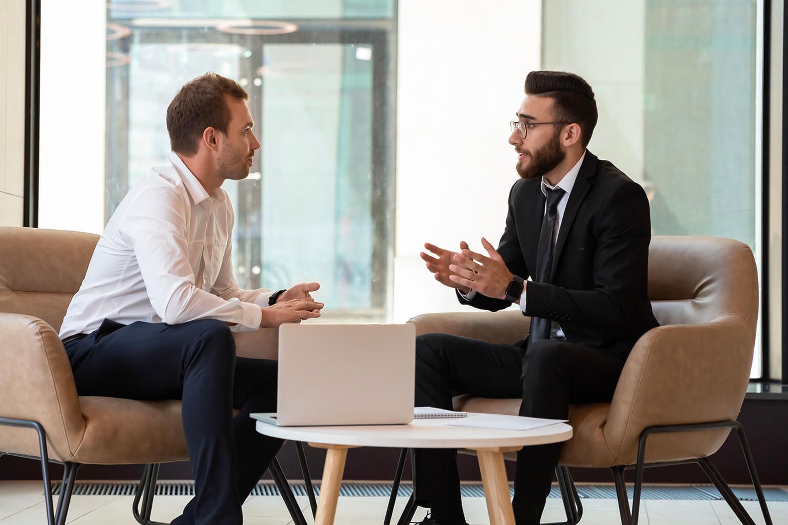 Gibson-Dunn employees in small meeting