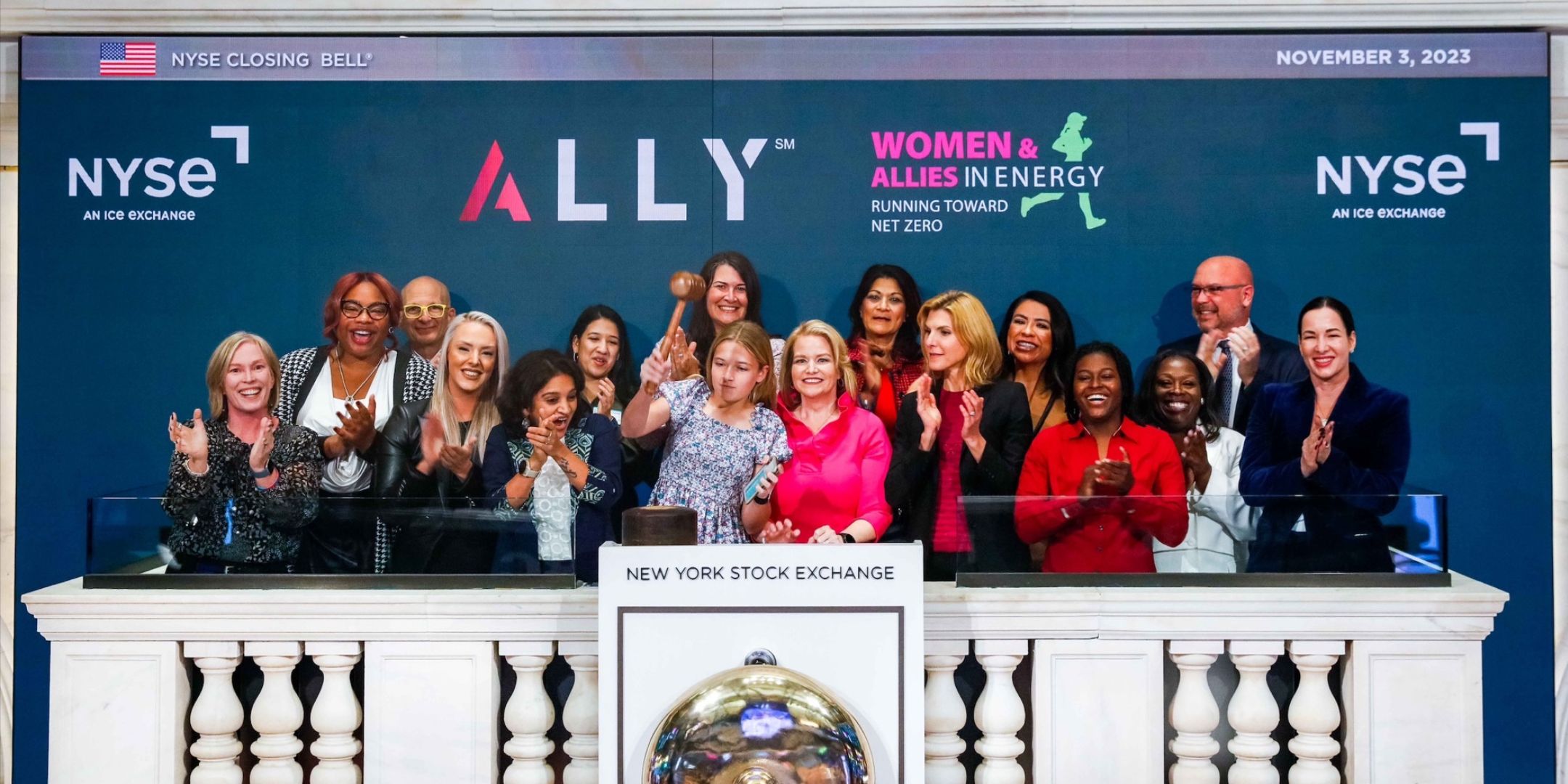 ALLY Energy rings the NYSE closing bell to mark momentum for NetZero