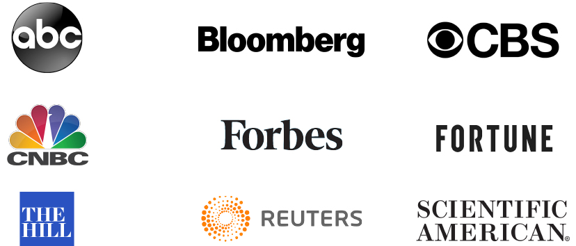 Logos of featured-in publications 